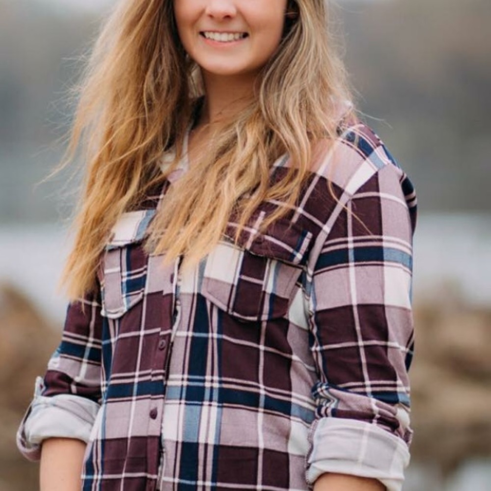 Purple hue flannel